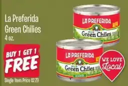 Jewel-Osco La Preferida Green Chilies offer