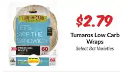 Woodman's Tumaros Low Carb Wraps offer
