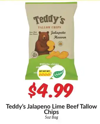 Teddy's Jalapeno Lime Beef Tallow Chips