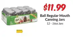 Woodman's Ball Regular Mouth Canning Jars offer