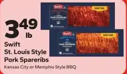 Save a Lot Swift St. Louis Style Pork Spareribs offer