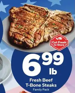 Save a Lot Fresh Beef T-Bone Steaks offer