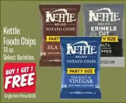 Jewel-Osco Kettle brand potato chips offer