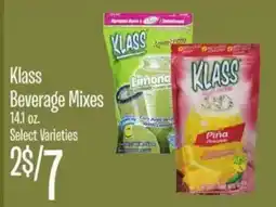 Jewel-Osco Klass Beverage Mixes offer