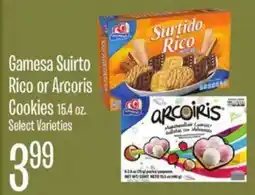 Jewel-Osco Gamesa Surtido Rico or Arcoris Cookies offer