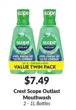 Woodman's Crest Scope Outlast Mouthwash offer
