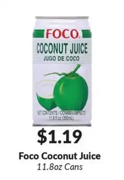 Woodman's Foco Coconut Juice offer