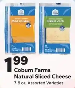 Save a Lot Coburn Farms Natural Sliced Cheese offer