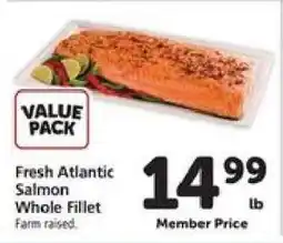 Safeway Fresh Atlantic Salmon Whole Fillet offer