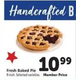 Safeway Fresh Baked Pie offer