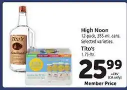 Safeway High Noon & Tito's offer