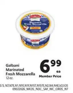Safeway Galbani Marinated Fresh Mozzarella offer