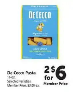 Safeway De Cecco Pasta offer