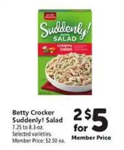 Safeway Betty Crocker Suddenly Salad offer