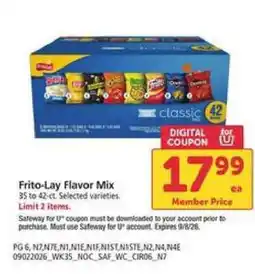 Safeway Frito-Lay Flavor Mix offer