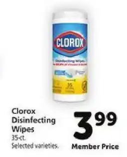 Safeway Clorox Disinfecting Wipes offer