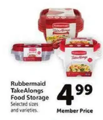 Safeway Rubbermaid TakeAlongs Food Storage offer