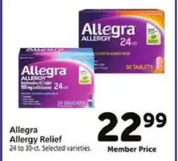 Safeway Allegra Allergy Relief offer