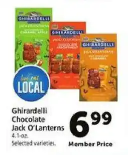 Safeway Ghirardelli Chocolate Jack O'Lanterns offer