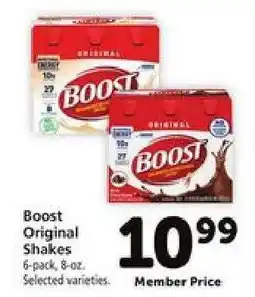 Safeway Boost Original Shakes offer