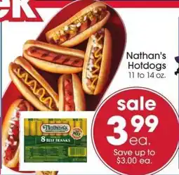 Giant Eagle Nathan's Hotdogs offer