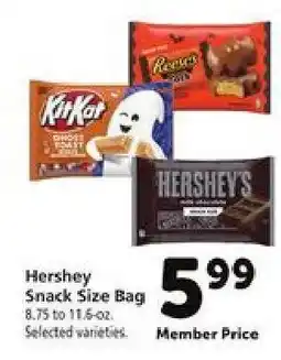 Safeway Hershey Snack Size Bag offer