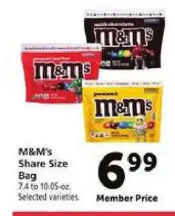 Safeway M&M's Share Size Bag offer