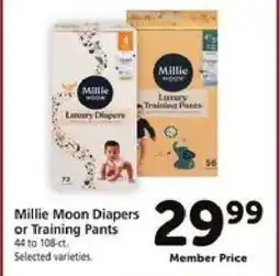 Safeway Millie Moon Diapers or Training Pants offer