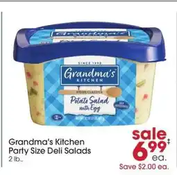 Giant Eagle Grandma's Kitchen Party Size Deli Salads offer