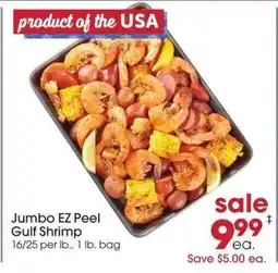 Giant Eagle Jumbo EZ Peel Gulf Shrimp offer