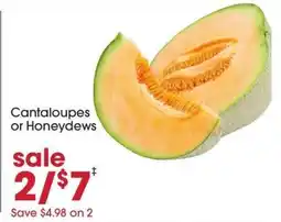 Giant Eagle Cantaloupes or Honeydews offer