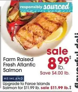 Giant Eagle Farm Raised Fresh Atlantic Salmon offer