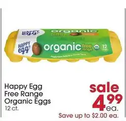 Giant Eagle Happy Egg Free Range Organic Eggs offer