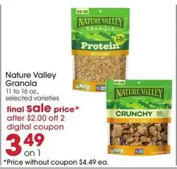 Giant Eagle Nature Valley Granola offer