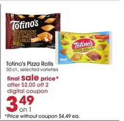 Giant Eagle Totino's Pizza Rolls offer