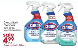 Giant Eagle Clorox Bath Cleaners offer