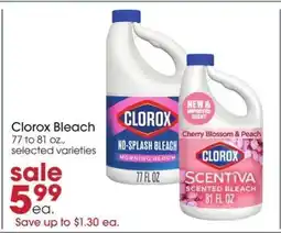Giant Eagle Clorox Bleach offer