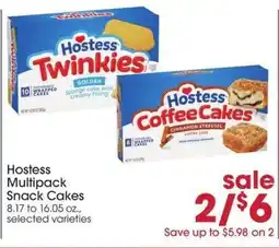Giant Eagle Hostess Multipack Snack Cakes offer