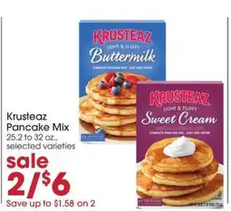 Giant Eagle Krusteaz Pancake Mix offer