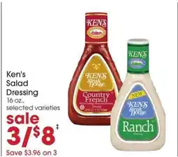 Giant Eagle Ken's Salad Dressing offer