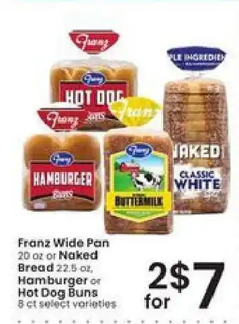 Franz Wide Pan or Naked Bread