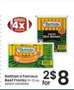 Albertsons Nathan's Famous Beef Franks offer