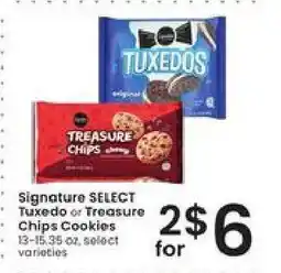 Albertsons Signature SELECT Tuxedo or Treasure Chips Cookies offer