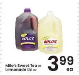Albertsons Milo's Sweet Tea or Lemonade offer