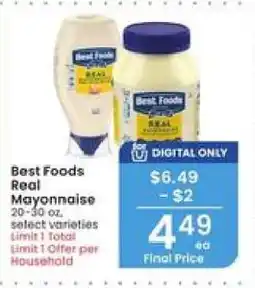 Albertsons Best Foods Real Mayonnaise offer
