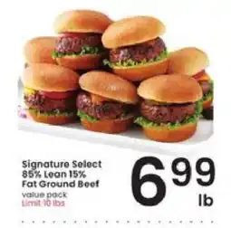 Albertsons Signature Select 85% Lean 15% Fat Ground Beef offer