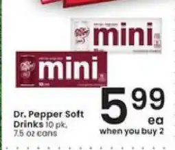 Albertsons Dr Pepper Soft Drinks offer