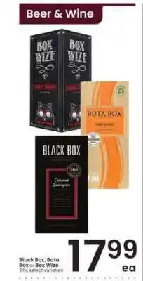 Albertsons Black Box, Bota Box or Box Wize offer