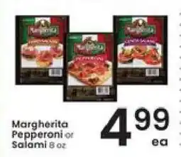Albertsons Margherita Pepperoni or Salami offer