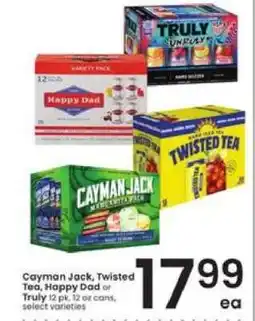 Albertsons Cayman Jack, Twisted Tea, Happy Dad or Truly offer